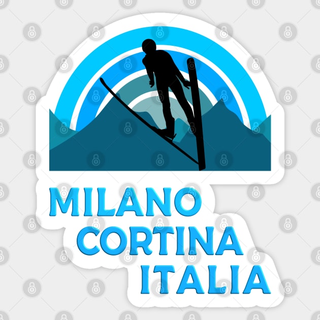 Milano, Cortina, Italia Sticker by Blended Designs